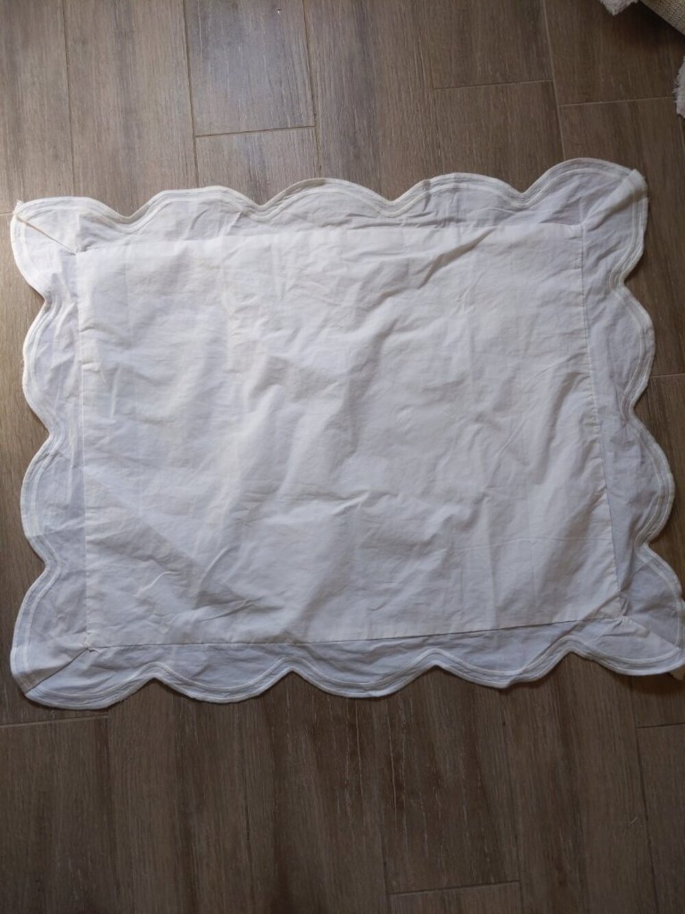 Pottery Barn Teen LoveShackFancy Embroidered Scallop Standard Sham
